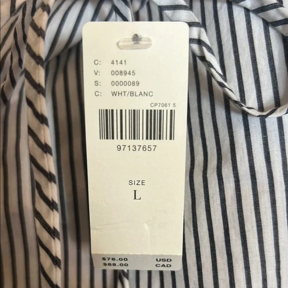 By Anthropologie-Mini Striped Shift Dress - Picture 7 of 9